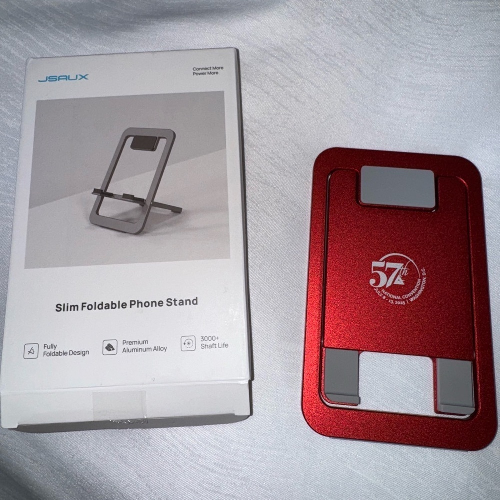 SORORITY ONLY Red Slim Foldable Phone Stand convention holder